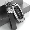 Heavy Metal Key Fob Cover Case Protector For Toyota,Car Key Case Full Protection Key Holder Fit For - Highlander Corolla Prius 2018-2024 RAV4 Camry