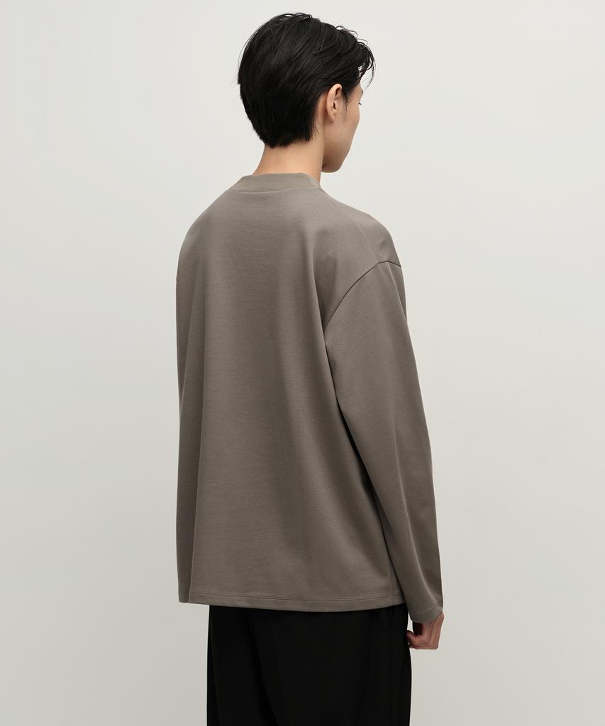 MUSINSA STANDARD [Heat Standard] Mock Neck Long Sleeve T-Shirt [Taupe]