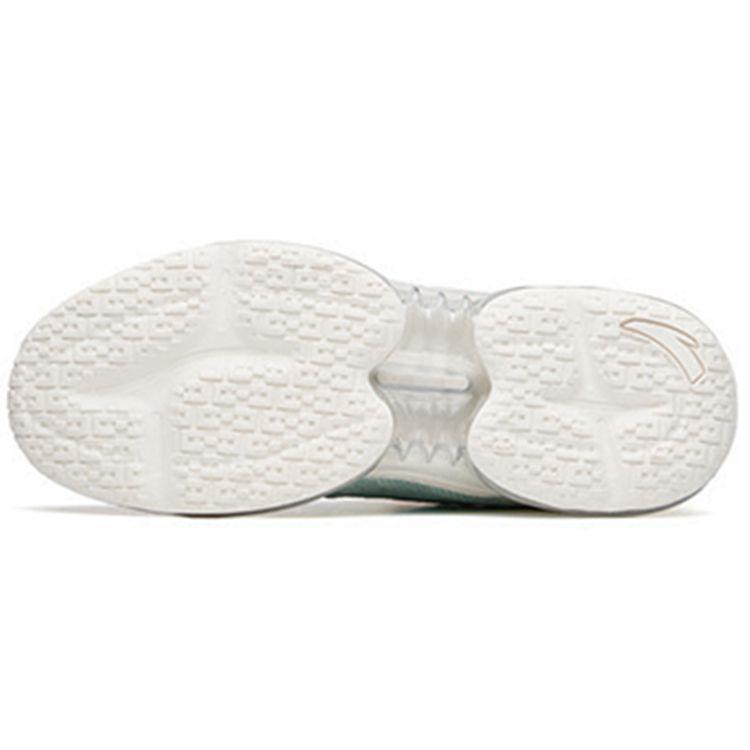 Anta Running Series Full-Length Air Cushion Sports Shock Absorption Low-Top Running Shoes Men Sneakers White Green 912135505-1