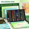 DELGREEN Художественный набор мягких масляных пастелей Профессиональная живопись Рисование Граффити Арт Мелки Моющиеся Нетоксичные 24/36/48/72 Цвета