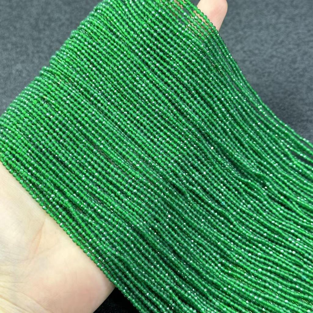 2 мм редкоземельный стеклянный кристалл граненые бусины кисточка ключица цепочка браслет ожерелье аксессуары