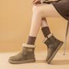 Genuine Leather Snow Boots Women Winter Shoes Waterproof Warm Plush Cold Winter Ladies Ankle Boots Non-slip Plus Size 41