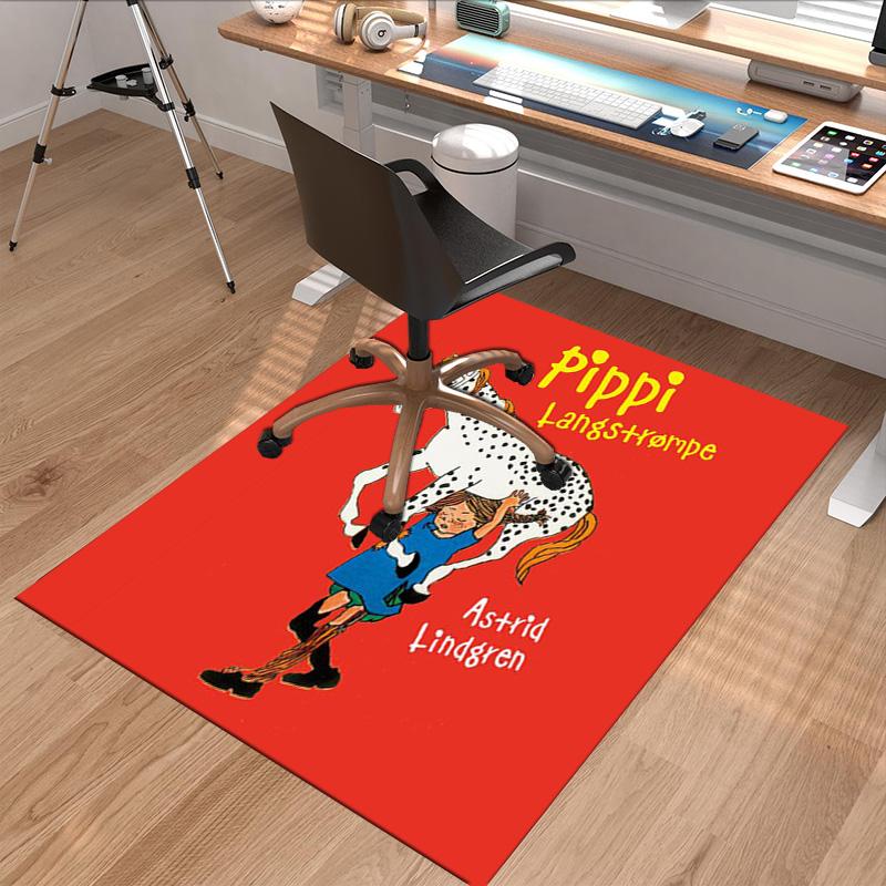 Pippi Horse Adventure Carpet For Playroom Bedroom Living Room Sofa Home Decorkids Game Area Rug Nonslip Floor Mat