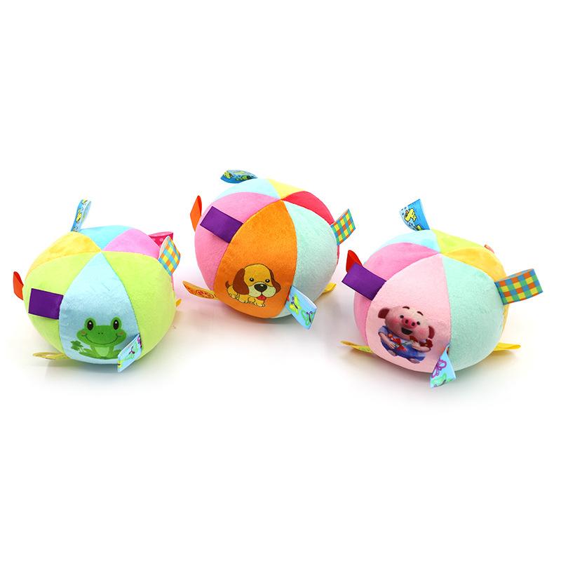 Игрушка-мяч со звуком собаки, Плюшевый звенящий мяч, Игрушечный мяч для питомца, Мяч для маленькой собаки, Милый и скучный звенящий тряпичный мяч