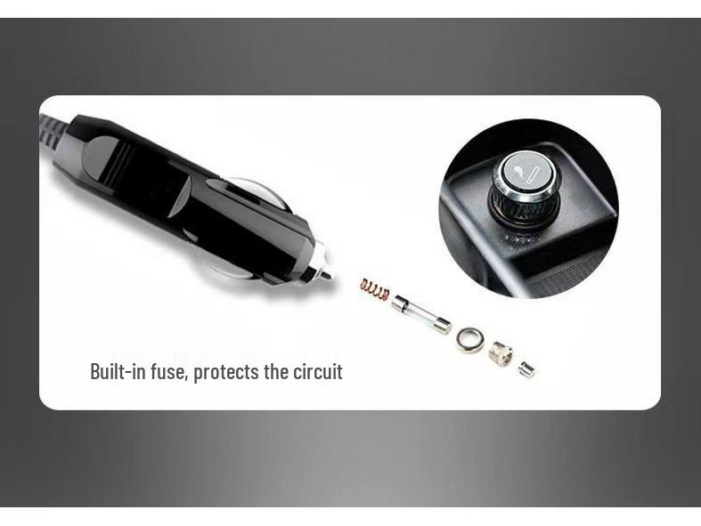 Портативный электрический автомобильный насос высокой мощности с двумя цилиндрами