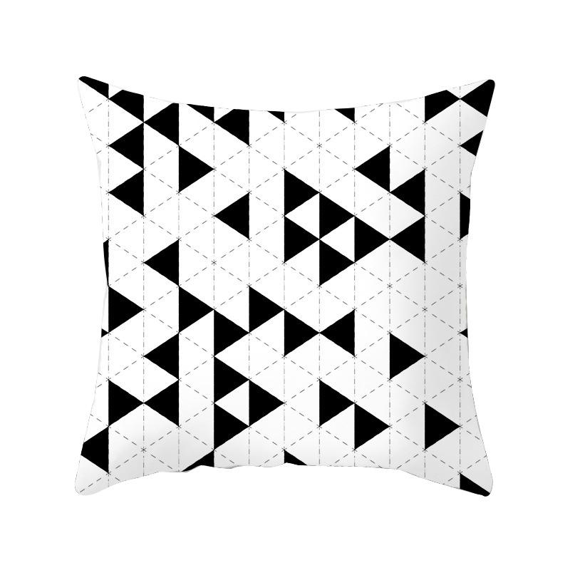 Новая защита шеи для автомобиля Геометрическая Легкая Роскошная Гофрированная Квадратная Подушка для Дивана Наволочка Домашнее Украшение Наволочка