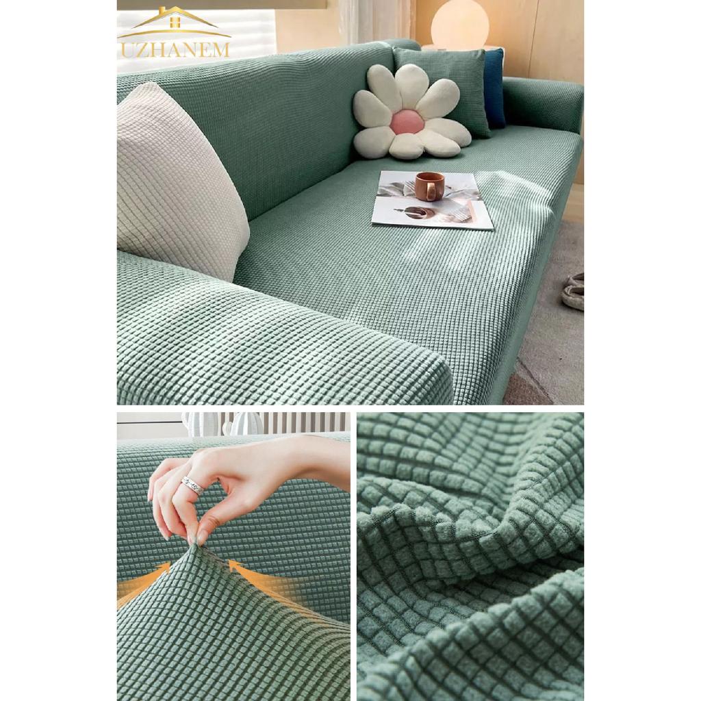 Лайкра, стрейч, эластичный, гибкий, моющийся, трехместный чехол для дивана с квадратным узором, чехол для дивана