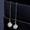 Lindon Earrings with Geometric Shape Zircon for Women Jewelry Drop Earring Wedding Party Gifts KTJ