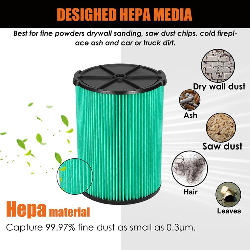 Сменный Hepa-фильтр A02V для пылесосов Craftsman 5-20 галлонов CRAFTSMAN Shop Vac 1988+ Фильтр для Craftsman Shop Vac