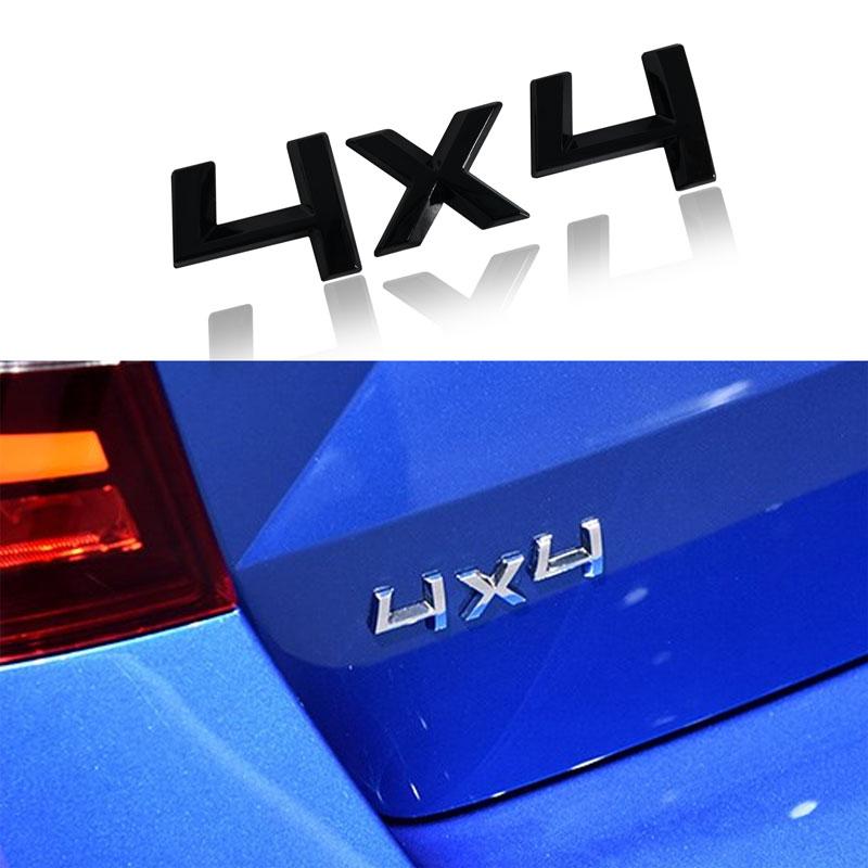 ZDVK6 Car Styling 3D Metal 4X4 Emblem Badge Sticker For Skoda Octavia Fabia Rapid Yeti 4X4 Rear Trunk Decal Auto Accessories