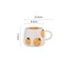 Ceramic Mug Coffee Cup Glazed Surface Cartoon Fruit Doodle Children Mugs Coffee Cups Strawberry Children's Porcelain Cup