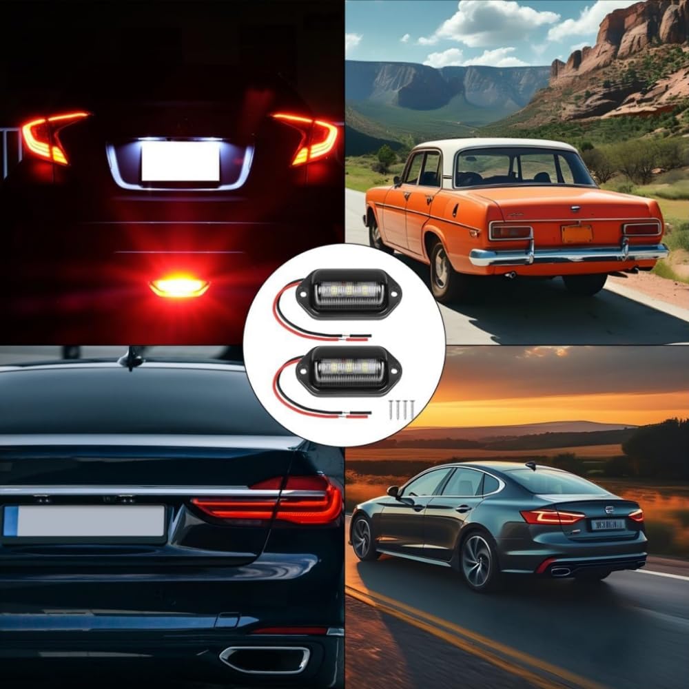 Подсветка номерного знака 2 шт. Задний фонарь Габаритный фонарь Светодиодная подсветка номерного знака 24В 6