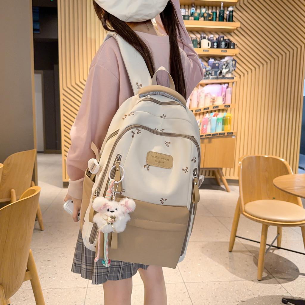Schoolbag spring/summer backpack for girls, elementary school students, 1011, middle school,and high school students large capacity backpack for girls