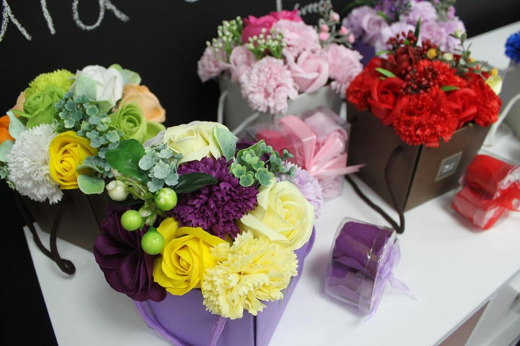 Soap Flower Bouquet, Spring Flowers