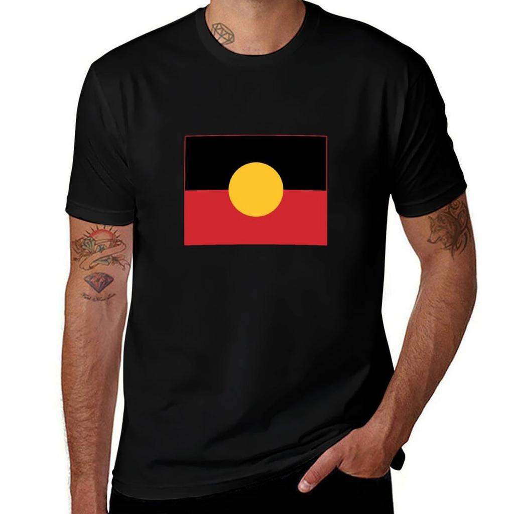 The Aboriginal Flag 2 Tshirt Modern Print Casual Tshirt