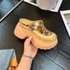 2025 New Summer Casual Fashion Muffin Women's Shoes Platform Heightening Slippers Women's Lazy Bag Head Wear-resistant Super Soft