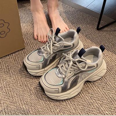 Платформенные кроссовки для женщин, дышащие, с небольшой высотой подъема, спортивная и повседневная обувь для женщин