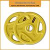 YANBO Large Hole Colored PU Barbell Plates
