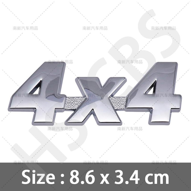 3D Metal 4X4 Emblem Badge 4 X 4 Car Rear Trunk Decal 4X4 Letter Logo Auto Tailgate Stickers Body Decorative Sticker Accessories