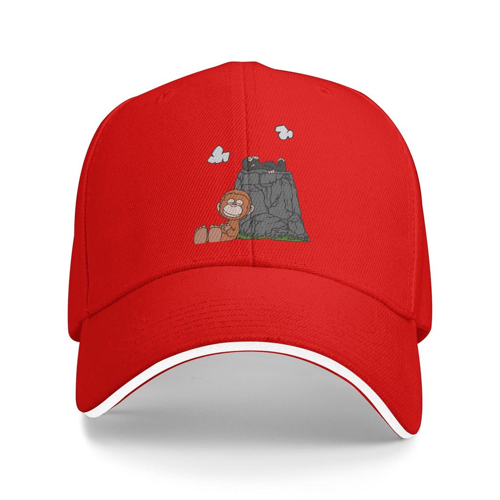Monkey Punch Sun Baseball Cap Spring Women Unisex  Print Trucker Hat Adjustable Casual Outdoor Sport Snapback Cap