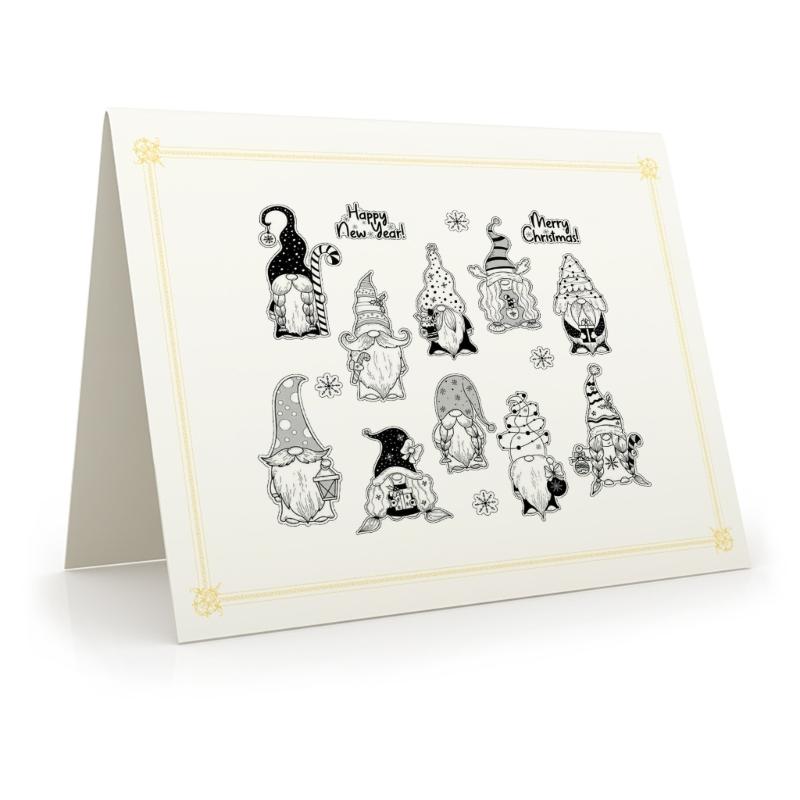 Christmas Series Silicone Clear Stamps for Card Making Scrapbooking Embossing DIY Craft Album Decoration Rubber Seals