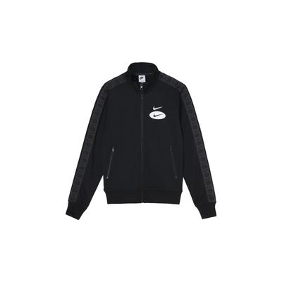 Спортивная одежда Swoosh League с молнией во всю длину, повседневная приталенная куртка с воротником-стойкой, мужские топы, черные DM5474-010
