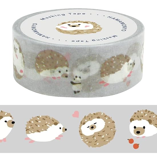 Hamamonyo Masking Tape Nagomi Hedgehog