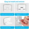 Outlet Box Protective Covers Child Safety Plug Covers Child Safety Power Outlet Protectors Outlet Covers White 3 holes