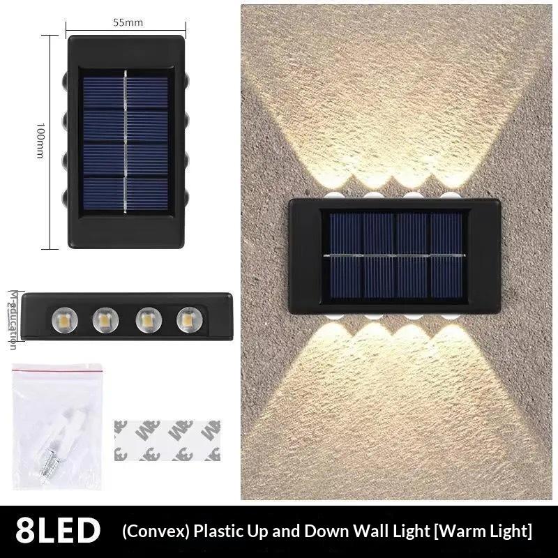 Solar LED Wall Lamp Outdoor Waterproof Lighting Solution for Gardens