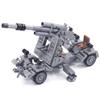 MOC 88mm Anti-Aircraft Gun Tank War Military City Vehicle Car Building Blocks Classic Model Bricks Kits Sets Ideas