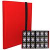 Папка-регистратор MONO ZACK для коллекционных карточек вмещает 360 карточек, совместимый с чехлом для картотеки (красный)