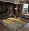 Luxury Abstract Living Room Carpets Golden Decoration Home Sofa Large Area Rugs Bedroom Bedside Tatami Soft Non-slip Floor Mat