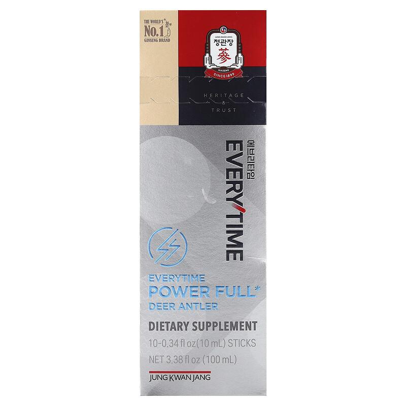 Deer Antler, Everytime Power Full, 10 Sticks, 0.34 fl oz (10 ml) Each