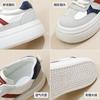 2025 весна маленькие белые туфли новая корейская версия женские студенческие туфли на платформе с увеличенным каблуком спортивная обувь повседневная уличная обувь K3702