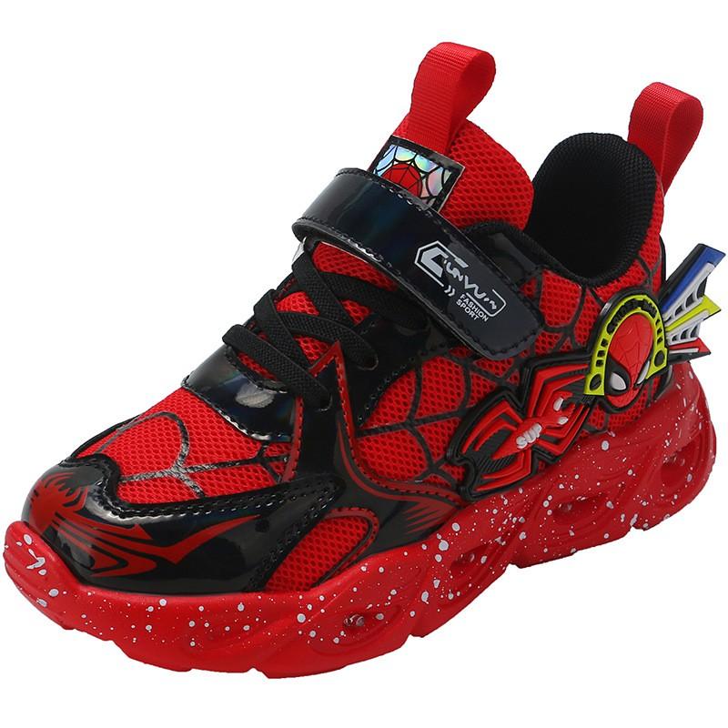 Kids Light-Up Running Shoes Boys Girls Breathable Mesh Sneakers With LED Lights Fall