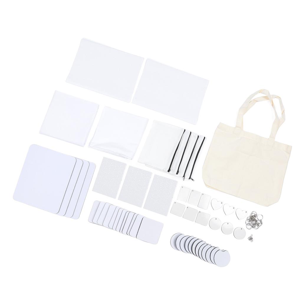 77 шт. набор заготовок для сублимационной печати термопереносная печать брелок заготовки для косметички наволочка для мыши Pa