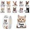 1/2 Rolls Notebook Sticker Pet Theme Copper Plate Paper Cat Dog Printing Decals Laptop Mobile Phone Case Decor