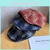 Vintage Plaid Newsboy Cap With Breathable Cotton For Women Spring And Summer