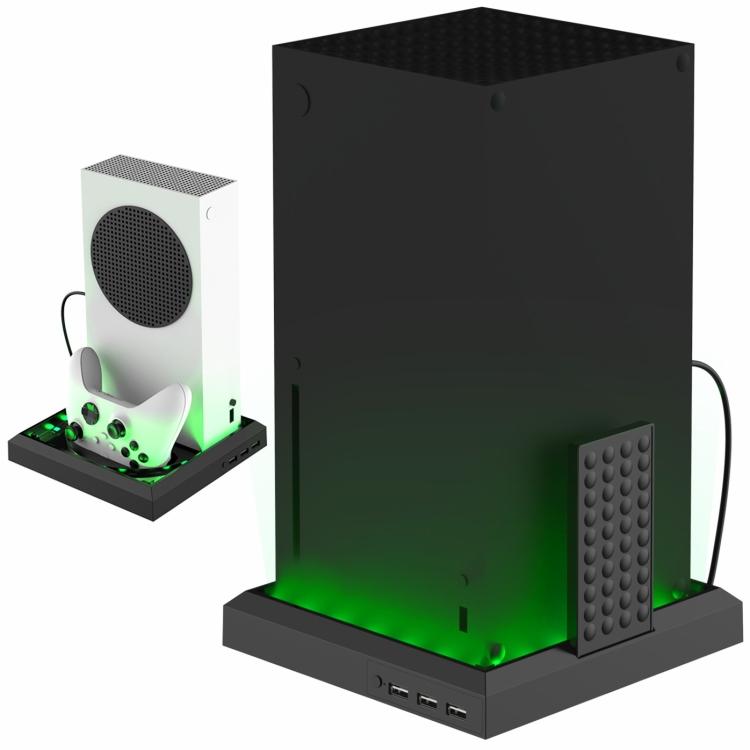 Для XBOX Series X / S Зарядная Охлаждающая Вентиляторная База RGB Цветная Световая Зарядная Стойка