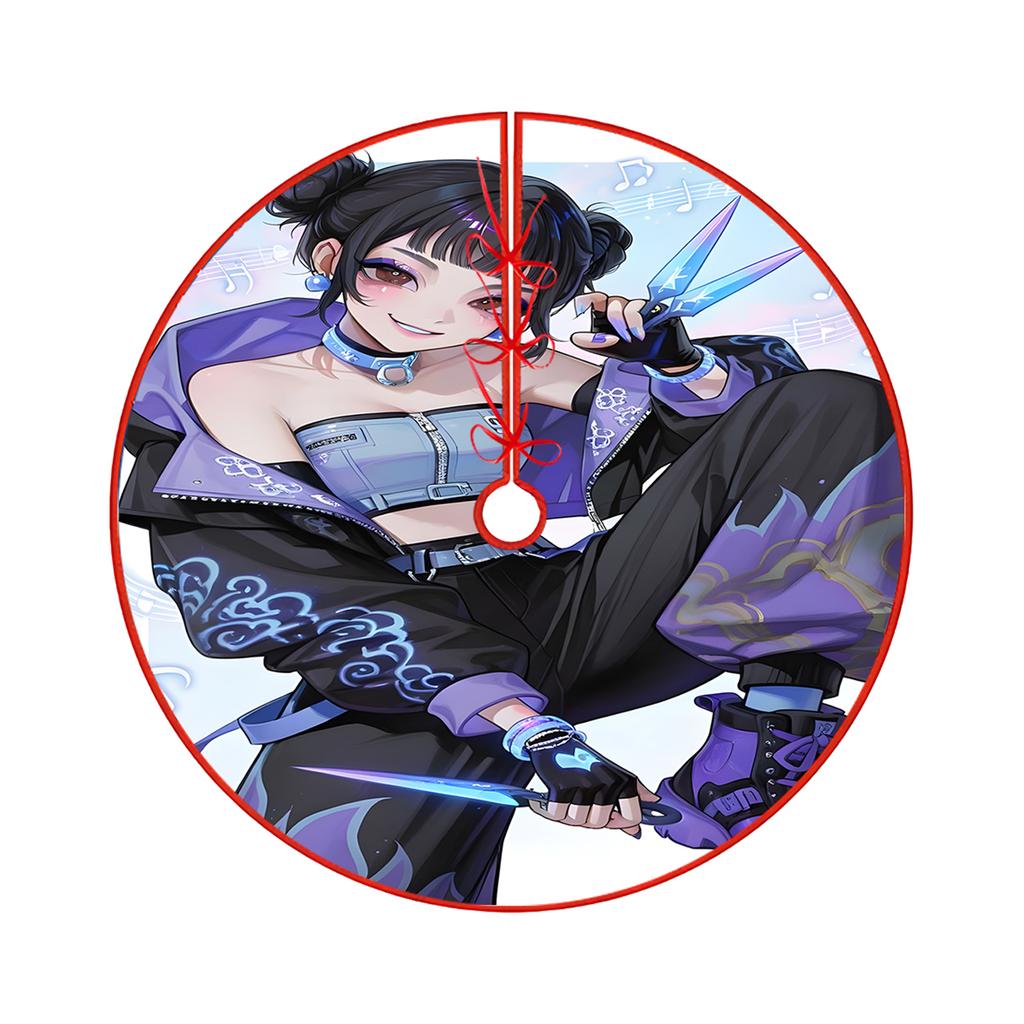 Christmas Tree Skirt Decoration For Home Xmas Tree Decorations Skirt Ornament Festive Holiday Party Decorations Indoor Outdoor