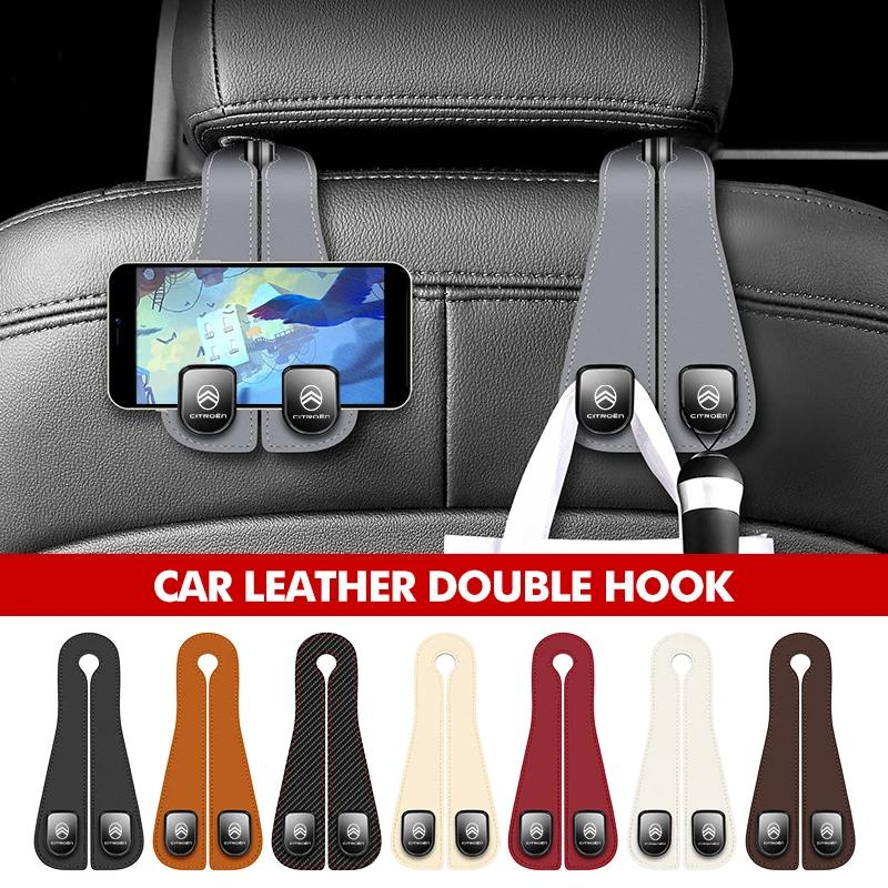 APS2 Car Headrest Purse Hook Seatback Bag Holder Storage Hanger For Citroen C5 C1 C2 C6 C4L DS3 DS4 DS5 C-Elysee Grand Berlingo
