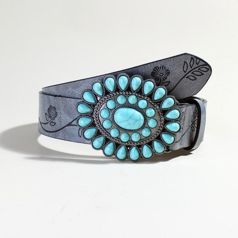 Girls Retro Waist Belt for Daily Costume Jewelry Waist Body Jewelry for Party Jeans Belt Cowboy Chain