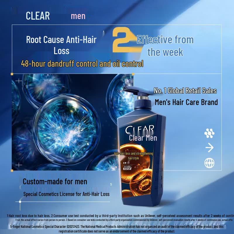 CLEAR Men's Anti-Dandruff & Anti-Hair Loss Shampoo
