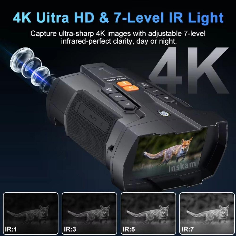IPS Display Night Vision Binoculars Infrared Night Vision Telescope Outdoor Adventure
