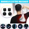 28W Handheld Double Head Electric Body Massager Machine Variable 3 Massage Head Speed Control Neck Waist Shoulder Massager