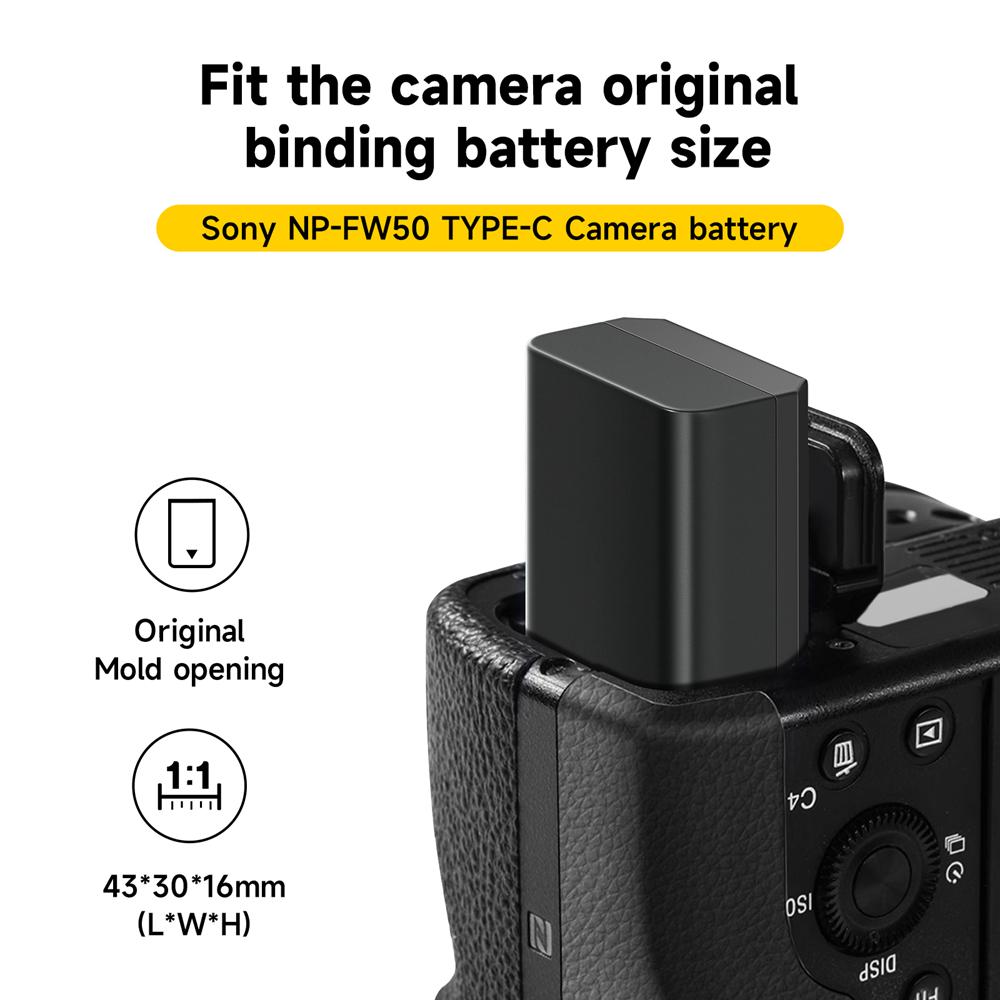 PALO 7,4 В 2250 мАч USB NP-FW50 NP FW50 NPFW50 Аккумулятор для Sony Alpha a 6500a 6300 a6000 a5000 a3000 NEX-3 a7R a7S NEX-7