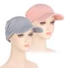 1PC Sun Hat Sunscreen Cap Solid Color Turban Cap Summer Female Hat Fashion Female Hat