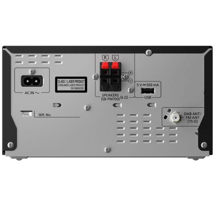 Микросистема Hi-Fi - Panasonic - SC-PM702EG-K - 80 Вт - Bluetooth - DAB+/FM - USB