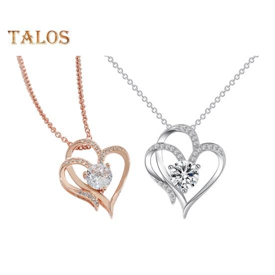 Женское ожерелье со стразами, кулон в форме сердца, украшение на шею, регулируемое ювелирное изделие для выпускного вечера, вечеринки, свиданий, ожерелье на ключицу