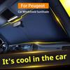 Для Peugeot 107 207 307 308 407 3008 5008 для Citroen Xsara Picasso C5 C6 C8 Автомобильный солнцезащитный чехол на лобовое стекло Солнцезащитный козырек на переднее окно